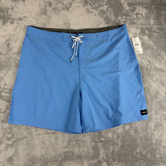 Hurley Other - Hurley Men's Big & Tall Size 44 Bright Blue Solid Bermuda Trunks Shorts NWT $70